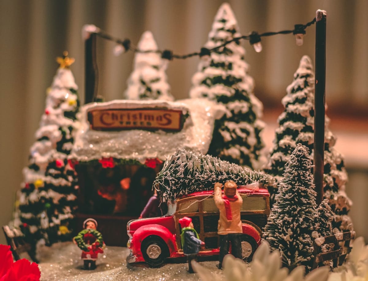 Creating Cozy Traditions at Home | Image of holiday miniature
