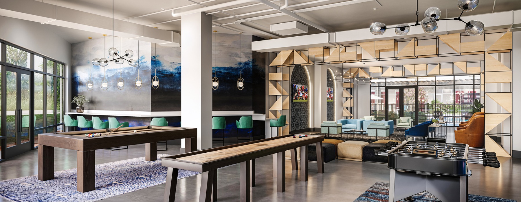 Common area at Atlas Blue Hill