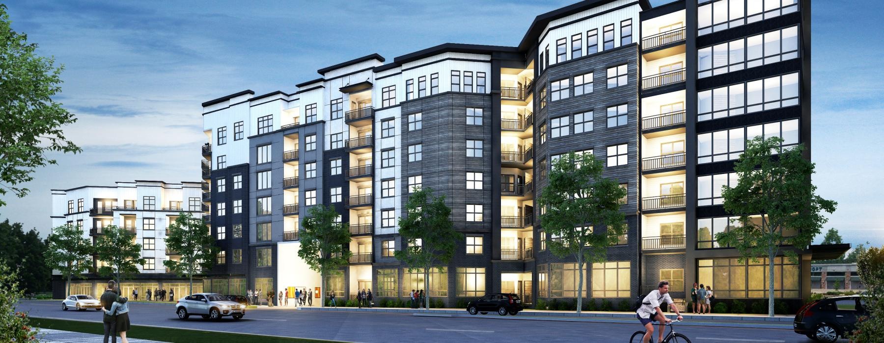 a large building with many windows